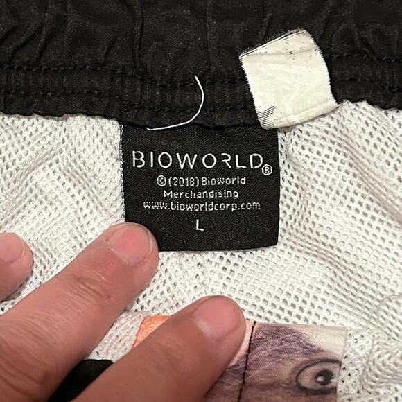 Bioworld Swim Trunks Men's Size L Graphic All Over Kitten Cat Lovers Shorts - Picture 4 of 4